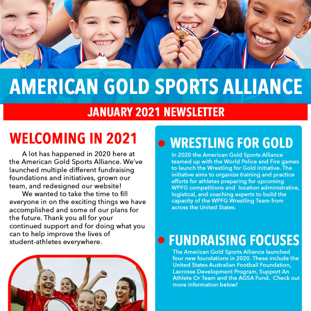 American Gold Sports Alliance January 2021 Newsletter