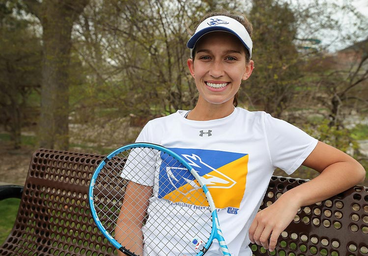 Walking the Walk: Senior tennis player Claire Neil leads by example
