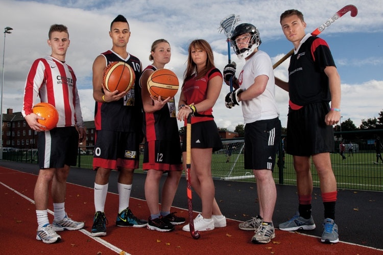 A Group of Kids in sporting equipments