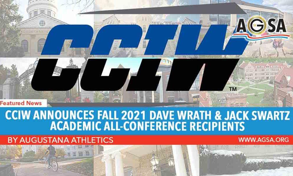 CCIW announces Fall 2021 Dave Wrath & Jack Swartz Academic All-Conference Recipients
