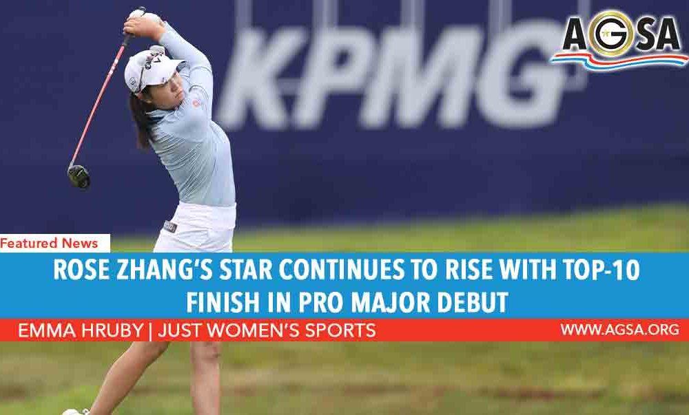 Rose Zhang’s star continues to rise with top-10 finish in pro major debut