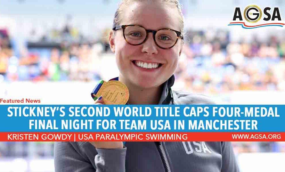 Stickney’s second world title caps four-medal final night for Team USA in Manchester