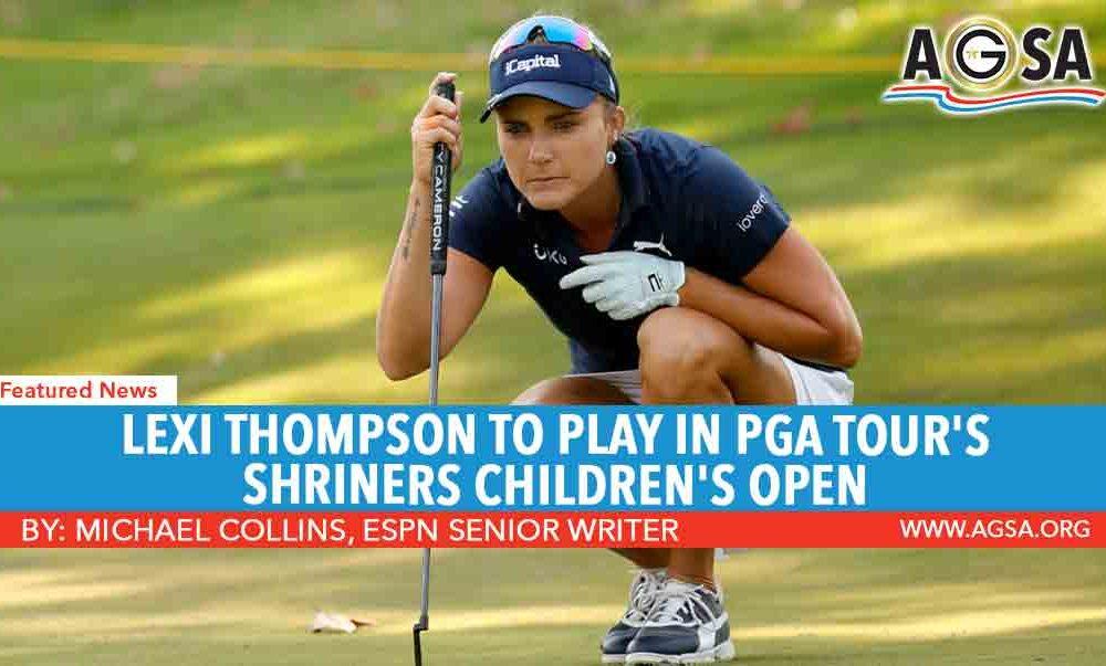 Lexi Thompson to play in PGA Tour’s Shriners Children’s Open