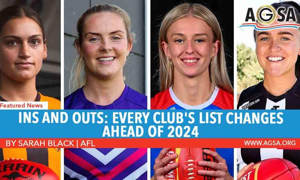 INS AND OUTS: Every club’s list changes ahead of 2024