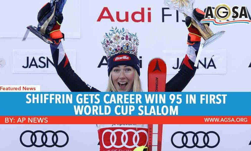 Shiffrin gets career win 95 in first World Cup slalom 