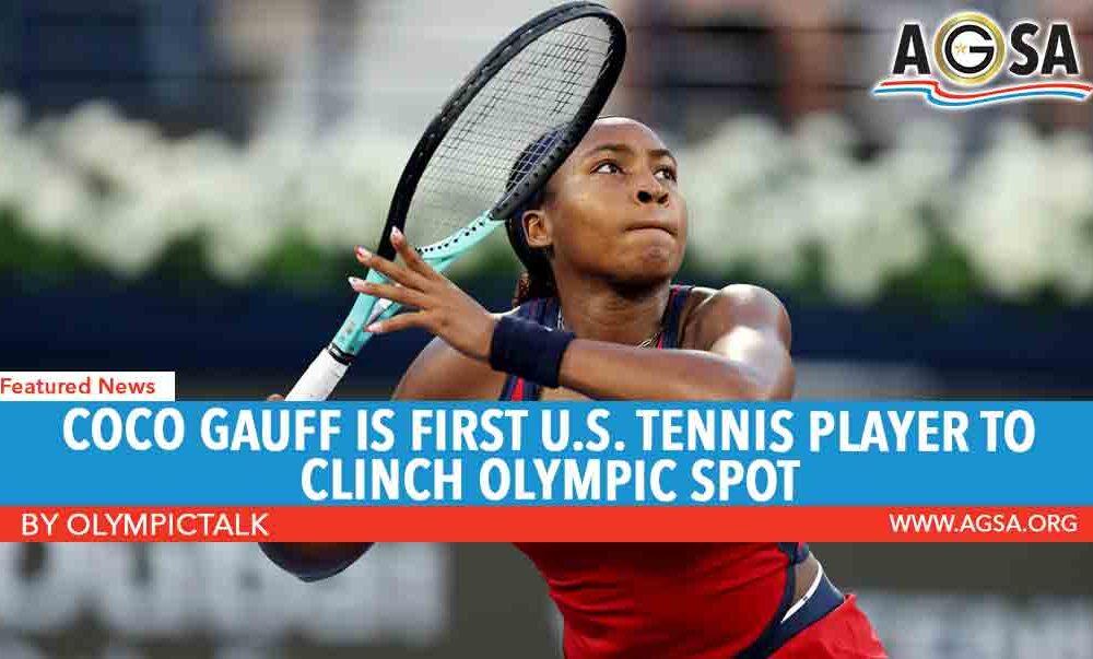 Coco Gauff is first U.S. tennis player to clinch Olympic spot