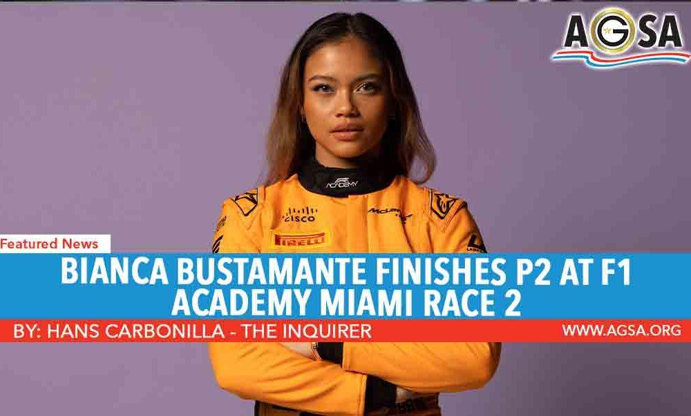 Bianca Bustamante finishes P2 at F1 Academy Miami Race 2